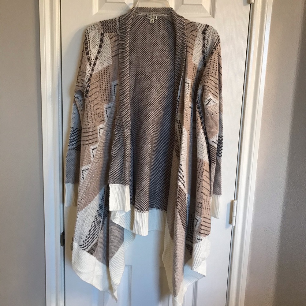 Tribal Print Sweater Cardigan